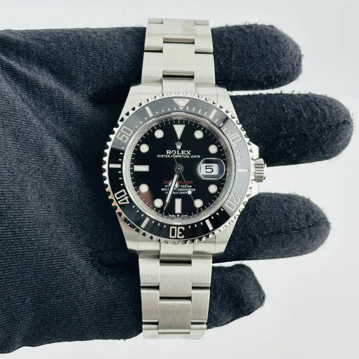 Rolex Sea-Dweller Black Dial on Oyster Bracelet Ref. 126600 with Card (New Style White) 2019 - Image 3