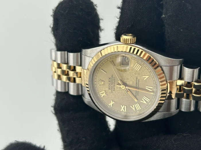 Rolex Datejust 31 Champagne Anniversary Dial on 2Tone Jubilee D-Link Bracelet Ref. 68273 - Image 3