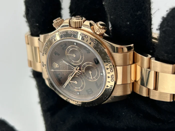 Rolex Daytona Chocolate Arabic Dial on Oyster Ref. 116505 with Card (New Style White) 2014 - Image 3