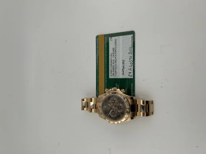 Rolex Daytona Chocolate Arabic Dial on Oyster Ref. 116505 with Card (New Style White) 2014 - Image 7