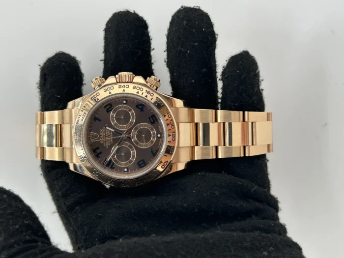 Rolex Daytona Chocolate Arabic Dial on Oyster Ref. 116505 with Card (New Style White) 2014 - Image 2