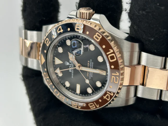 Rolex GMT-Master II "Root Beer" Black Dial on Oyster Bracelet Ref. 126711CHNR with Card (New Style Green) 2022 - Image 3