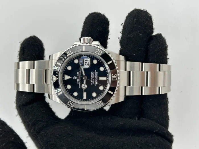 Rolex Submariner Black Dial on Oyster Bracelet Ref. 126610LN with Card (New Style Green) 2021 - Image 2