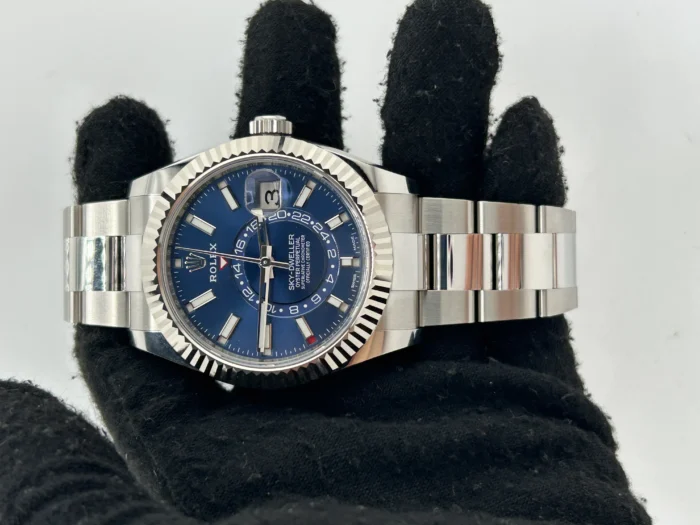 Rolex Sky Dweller Blue Dial on Oyster Ref. 326934 with Card (New Style Green) 2021 - Image 2