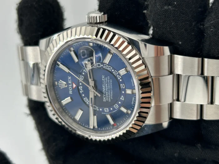 Rolex Sky Dweller Blue Dial on Oyster Ref. 326934 with Card (New Style Green) 2021 - Image 3