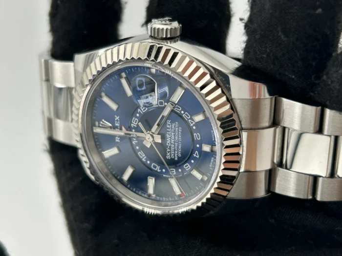 Rolex Sky Dweller Blue Dial on Oyster Ref. 326934 with Card (New Style Green) 2022 - Image 3