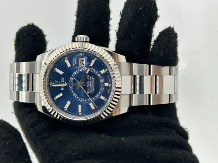 Rolex Sky Dweller Blue Dial on Oyster Ref. 326934 with Card (New Style Green) 2022 - Image 2