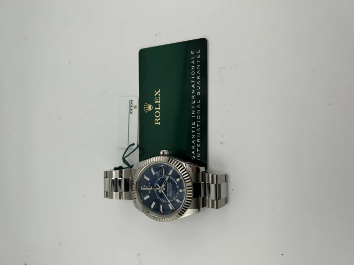 Rolex Sky Dweller Blue Dial on Oyster Ref. 326934 with Card (New Style Green) 2022 - Image 7