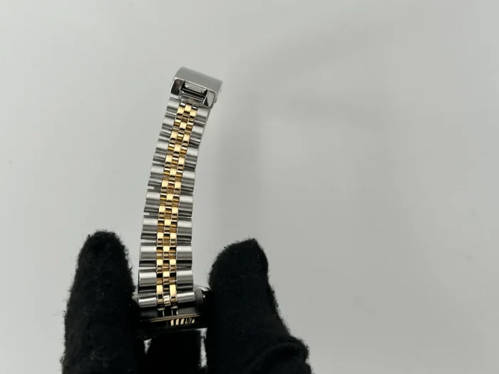 Rolex Date Champagne Stick Dial on 2Tone Jubilee D-Link Bracelet Ref. 6917 - Image 4