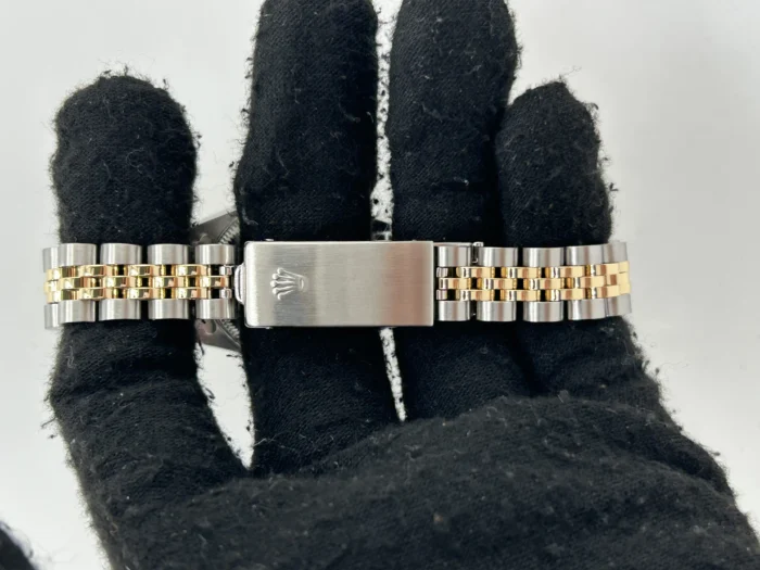 Rolex Datejust Lady Champagne Stick Dial on 2Tone Jubilee D-Link Bracelet Ref. 69173 - Image 3