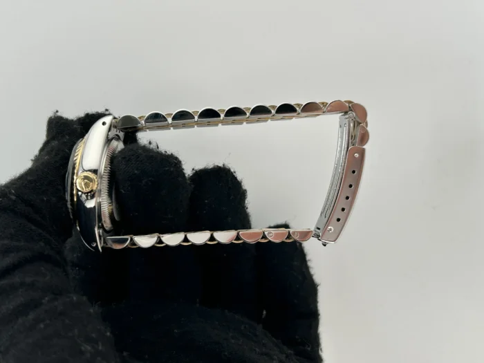 Rolex Datejust Lady Champagne Stick Dial on 2Tone Jubilee D-Link Bracelet Ref. 69173 - Image 5