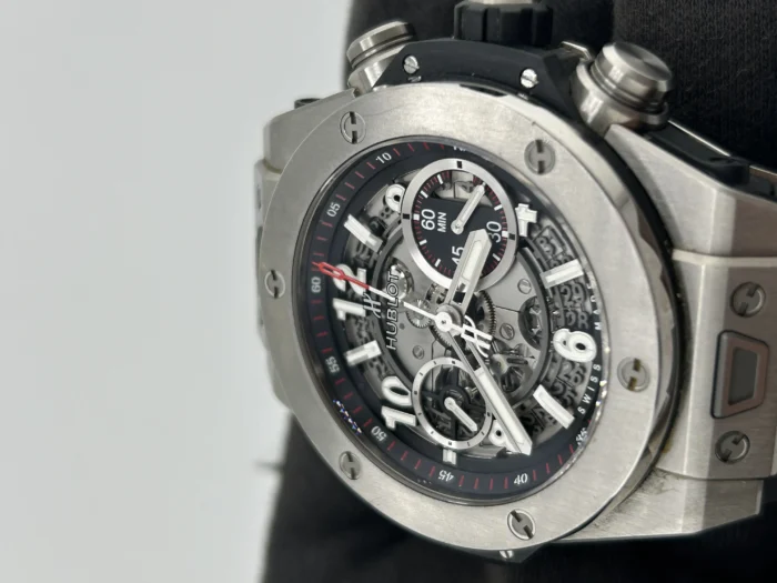 Hublot Big Bang Unico Skeleton Dial on Black / White Rubber Strap Ref. 411.NX.1170.RX with Card 2016 - Image 3