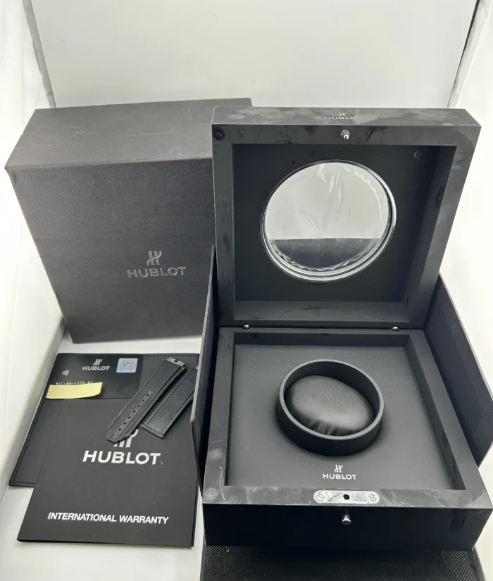 Hublot Big Bang Unico Skeleton Dial on Black / White Rubber Strap Ref. 411.NX.1170.RX with Card 2016 - Image 7