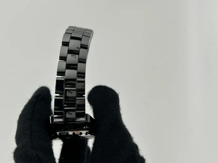 Chanel J12 Black With Factory Diamonds Dial on Bracelet Ref. H1625 with Card 2005 - Image 5