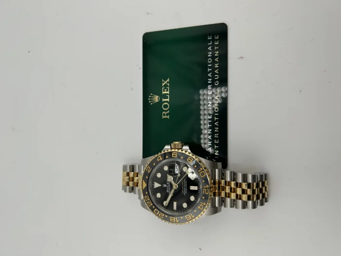 Rolex GMT-Master II Black “Bumblebee” Dial on 2Tone Jubilee D-Link Bracelet Ref. 126713GRNR with Card 2024 - Image 7