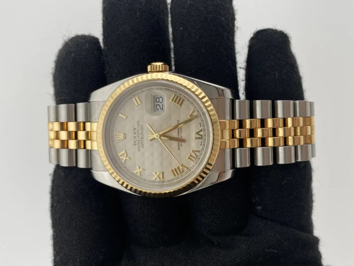 Rolex Datejust 36 Ivory Roman Dial on Jubilee Ref. 116233 - Image 2