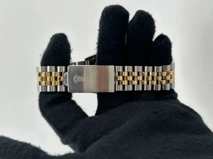 Rolex Datejust 36 Champagne Stick Dial on 2-Tone D-Link Jubilee Bracelet Ref. 16233 - Image 3