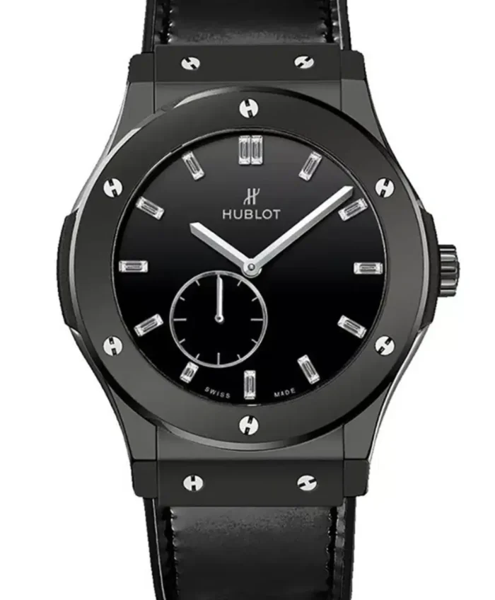 Hublot Classic Fusion Clasico Ultra Thin Black Dial on Black Rubber Band Ref. 515.CS.1270.VR - Image 1