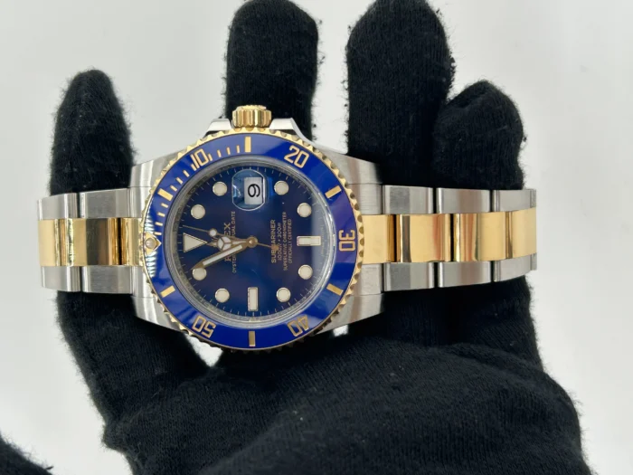 Rolex Submariner Blusey Blue Dial on Oyster Steel Bracelet Ref. 116613LB with Card 2020 - Image 2
