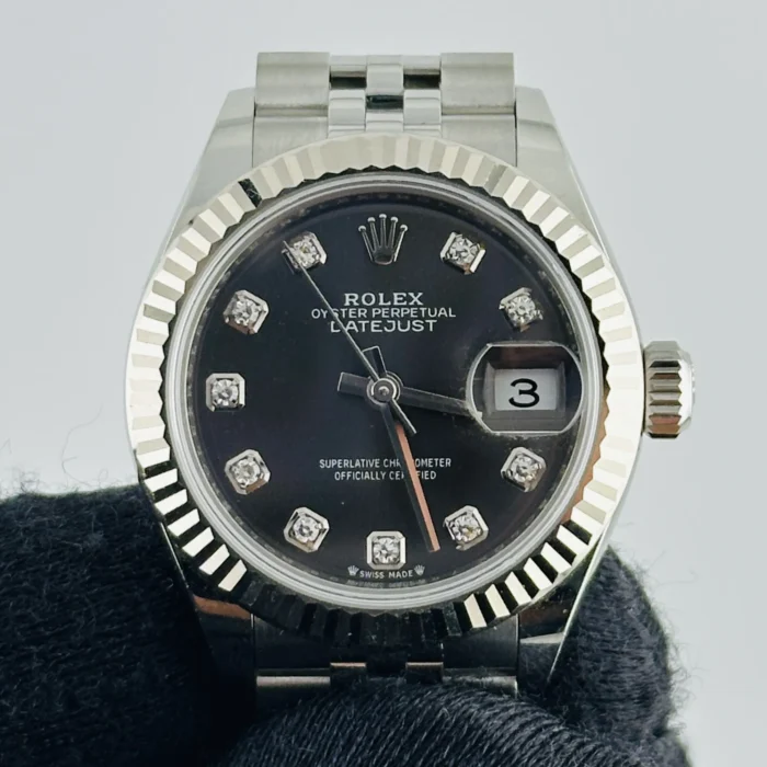Rolex Datejust Lady Rhodium Diamond Dial on Jubilee Ref. 279174 with Card (New Style Green) 2019 - Image 2