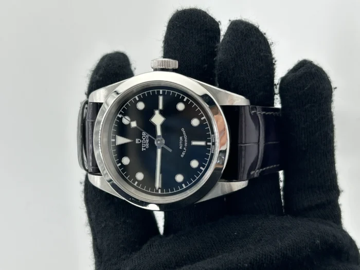 Tudor Black Bay 41 Black Dial on Generic Black Leather Strap Ref. M79540-0003 with Card 2019 - Image 2