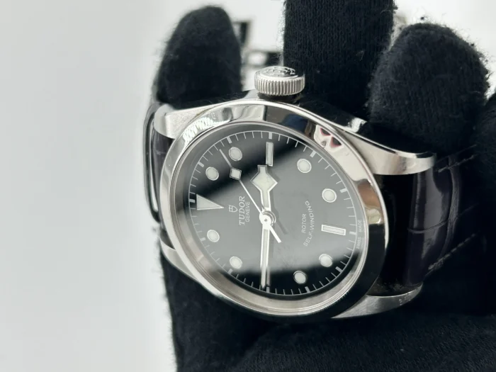 Tudor Black Bay 41 Black Dial on Generic Black Leather Strap Ref. M79540-0003 with Card 2019 - Image 3