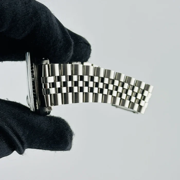 Rolex Datejust Silver Stick Dial on Jubilee D-Link Bracelet Ref. 16030 - Image 5