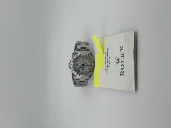 Rolex Explorer II White Dial on Oyster Ref. 16570 with Papers 2000 - Image 7