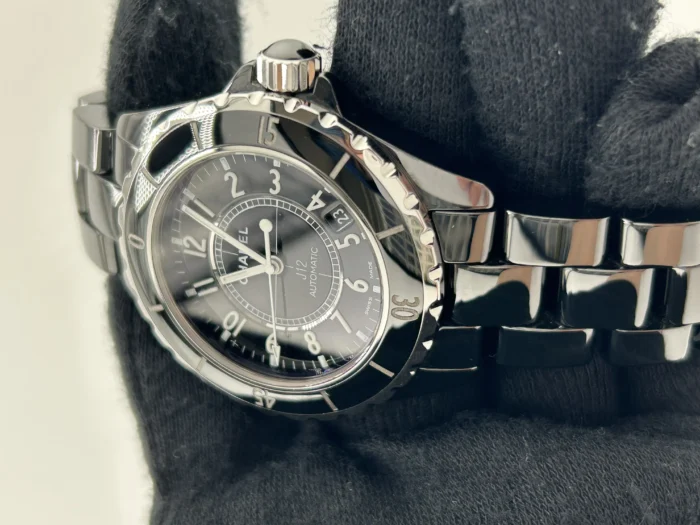 Chanel J12 Black Dial on Stainless Steel Bracelet Ref. H0685 - Image 3