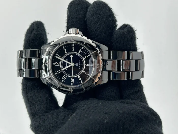 Chanel J12 Black Dial on Stainless Steel Bracelet Ref. H0685 - Image 2
