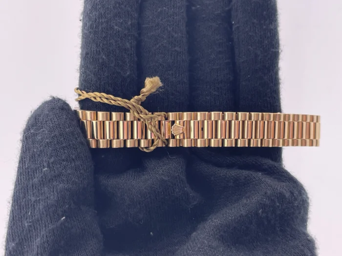 Rolex Datejust Lady President Champagne Diamond Dial on Gold President Bracelet Ref. 69178 with Papers - Image 4