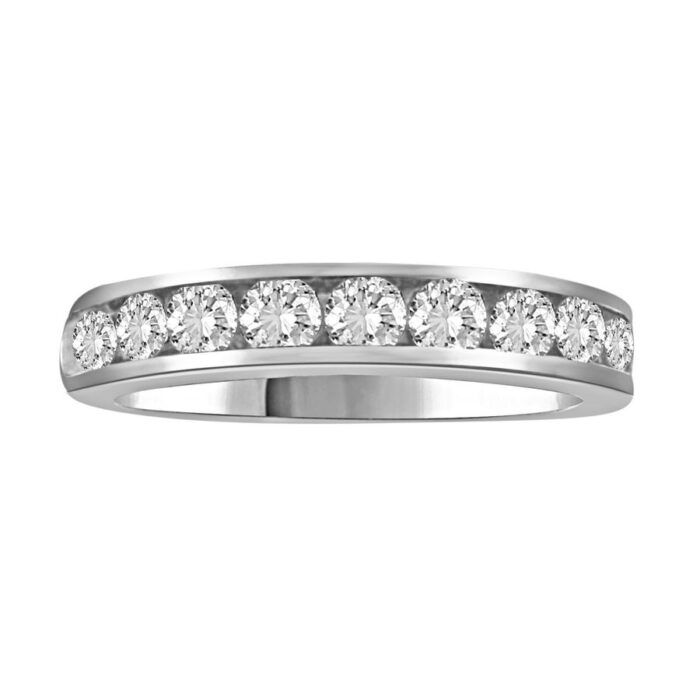 20932191_68093W-A-34621.jpg LADIES BAND 1.00CT ROUND DIAMOND 14K WHITE GOLD - Image 1