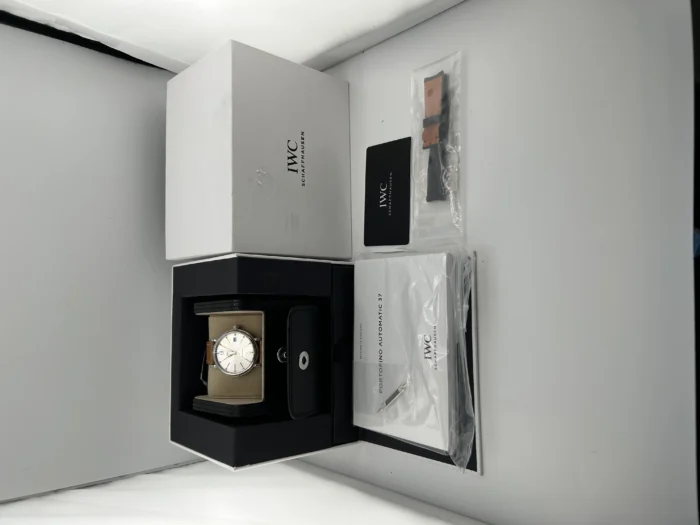 IWC Portofino Automatic 37 Silver Dial on Caramel Leather Strap Ref. IW458601 with Card 2023 - Image 7