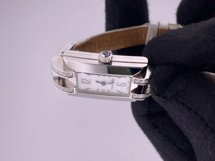 Jaeger-LeCoultre Ideale White MOP Dial on Leather Strap Ref. 460.8.08 - Image 3