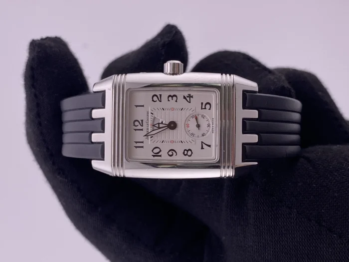 Jaeger-LeCoultre Reverso Gran Sport Duetto White Dial on Rubber Strap Ref. 296.8.74/Q2968620 - Image 3