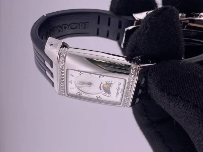 Jaeger-LeCoultre Reverso Gran Sport Duetto White Dial on Rubber Strap Ref. 296.8.74/Q2968620 - Image 4