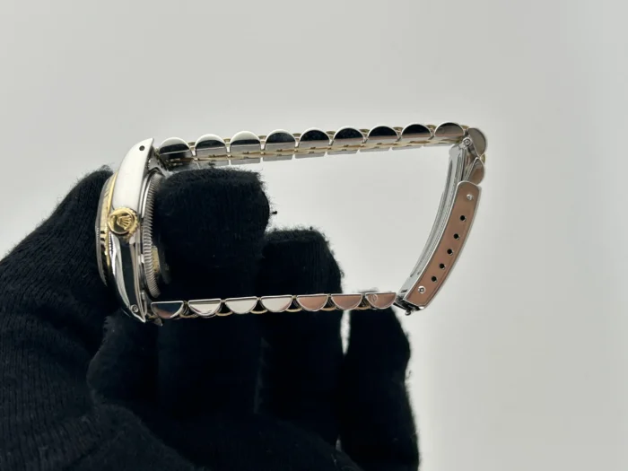 Rolex Datejust Lady Champagne Stick Dial on 2Tone Jubilee D-Link Bracelet Ref. 69173 - Image 6