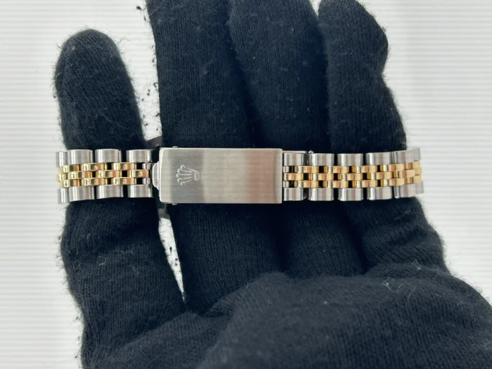 Rolex Datejust Lady Champagne Stick Dial on 2Tone Jubilee D-Link Bracelet Ref. 69173 - Image 4
