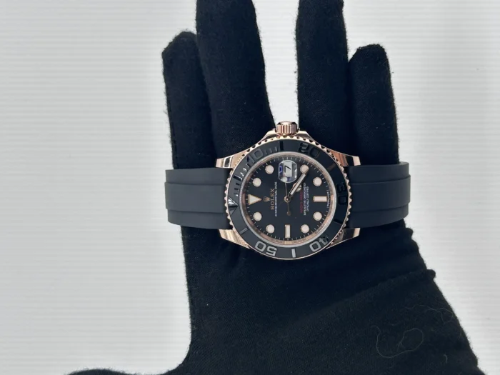 Rolex Yacht-Master Black Dial on Oyster Ref. 116655 with Card 2018 - Image 2
