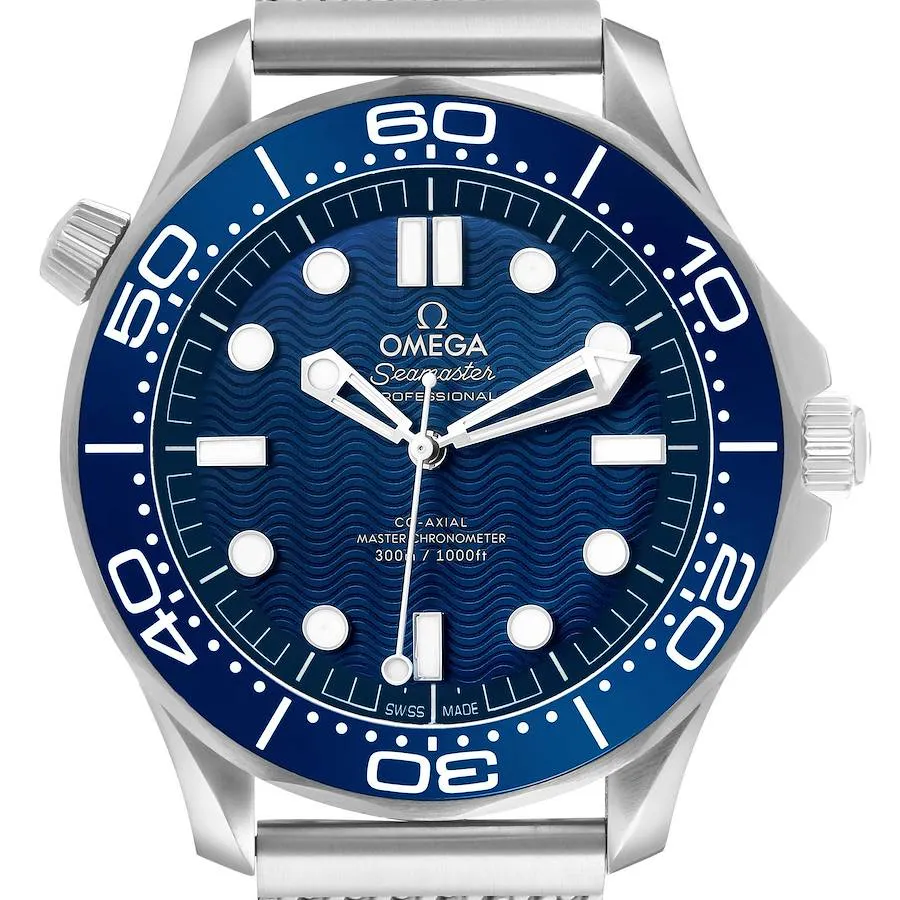 20943807_h9iq2eb0b83jykf3kii5t5fz8y5d.webp Omega Seamaster Diver James Bond Blue Dial on Rubber Band Ref. 210.30.42.20.03.002 - Image 1