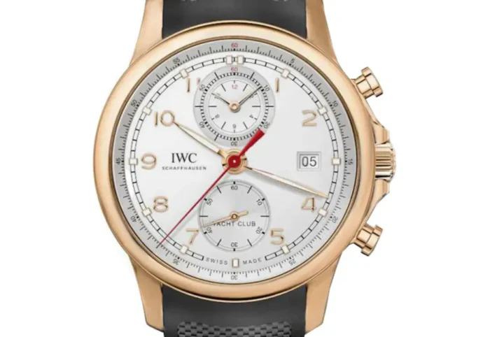 IWC Portugieser Yacht Club White Arabic Numerals Dial on Rubber Strap Ref. IW390501 with Card 2014 - Image 1