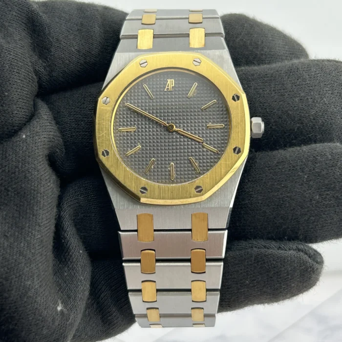 Audemars Piguet Royal Oak Grey / Gold Markers Dial on 2-Tone Bracelet Ref. 56143SA - Image 1