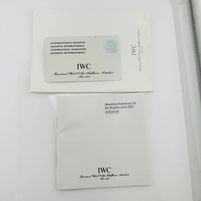 IWC Da Vinci Chronograph White Dial on Stainless Steel Bracelet Ref. IW373606 with Papers 2002 - Image 7
