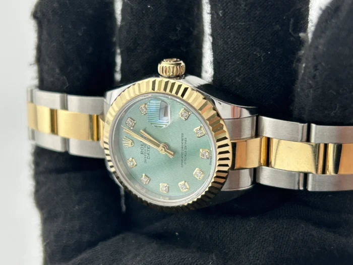 Rolex Datejust Lady Mint Green Diamond Dial on Oyster Ref. 279173 with Card 2017 - Image 3