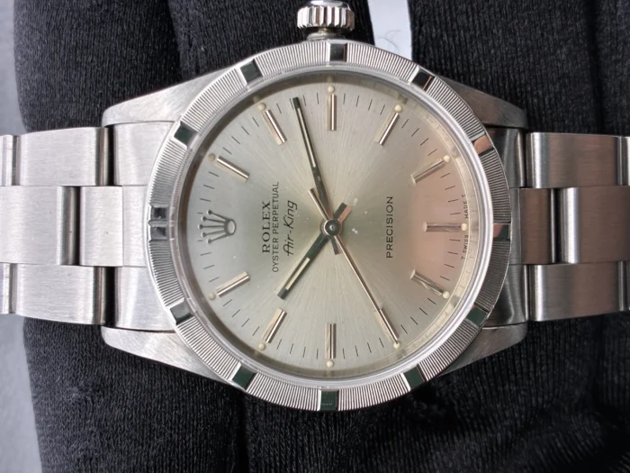 Rolex Air-King Silver Stick Dial on Oyster Ref. 14010 - Image 1