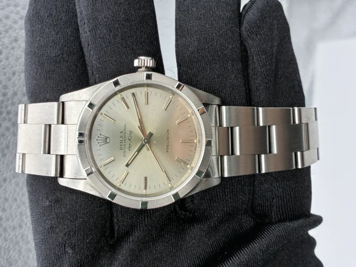 Rolex Air-King Silver Stick Dial on Oyster Ref. 14010 - Image 2