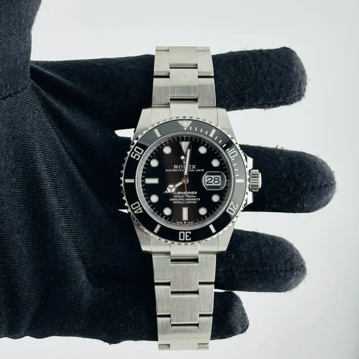 Rolex Submariner Black Dial on Oyster Bracelet Ref. 126610LN with Card (New Style Green) 2024 - Image 2