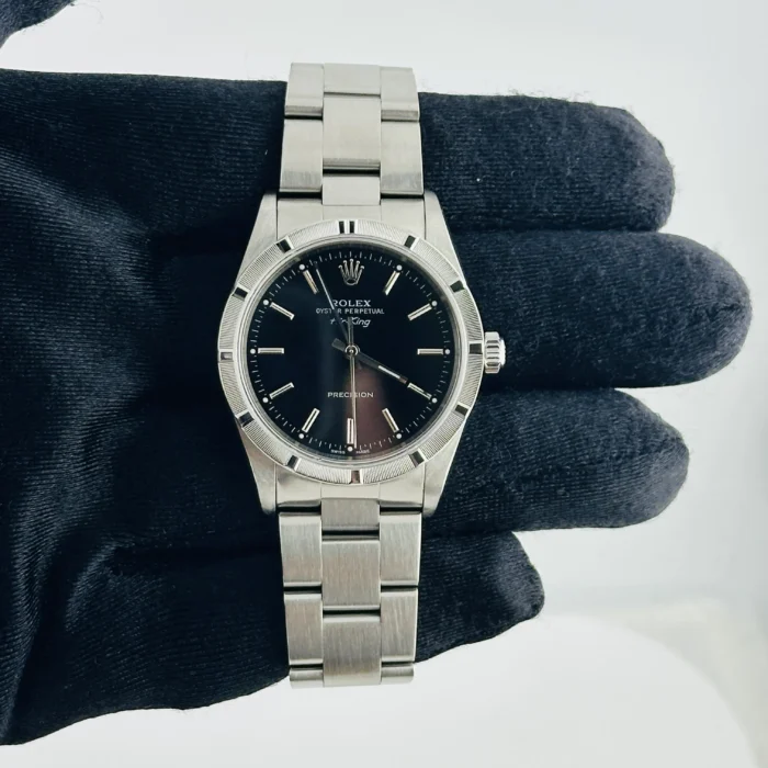 Rolex Air-King Black Dial on Oyster Bracelet Ref. 14010M - Image 2