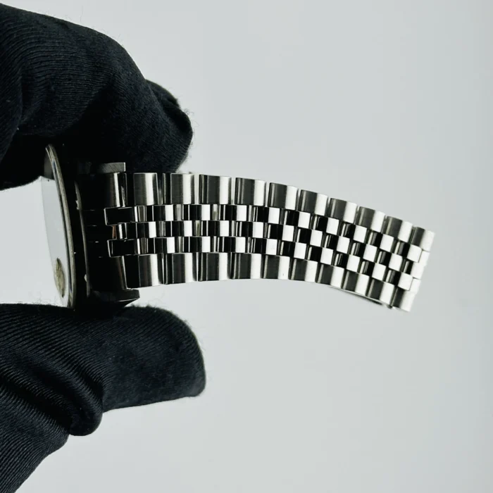 Rolex Datejust Black Dial on D-Link Jubilee Bracelet Ref. 16234 - Image 5