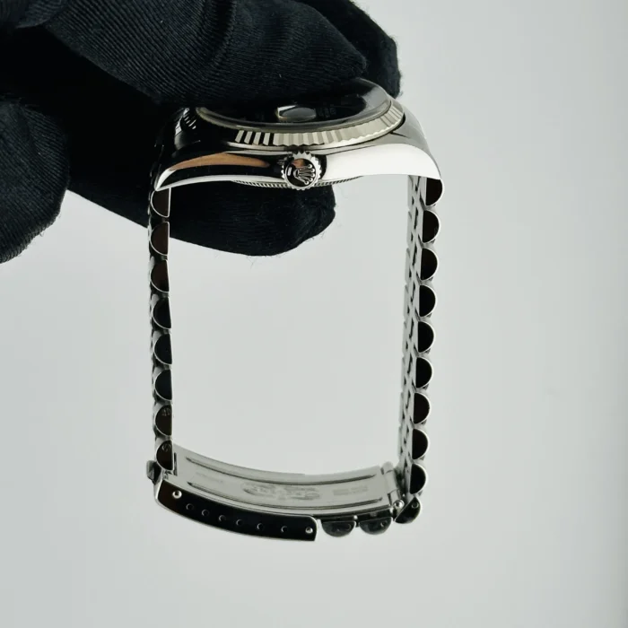 Rolex Datejust Black Dial on D-Link Jubilee Bracelet Ref. 16234 - Image 6